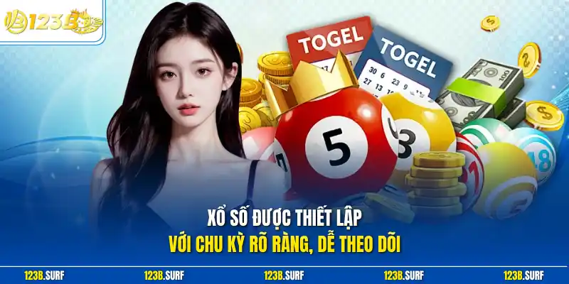Xổ số được thiết lập với chu kỳ rõ ràng, dễ theo dõi
